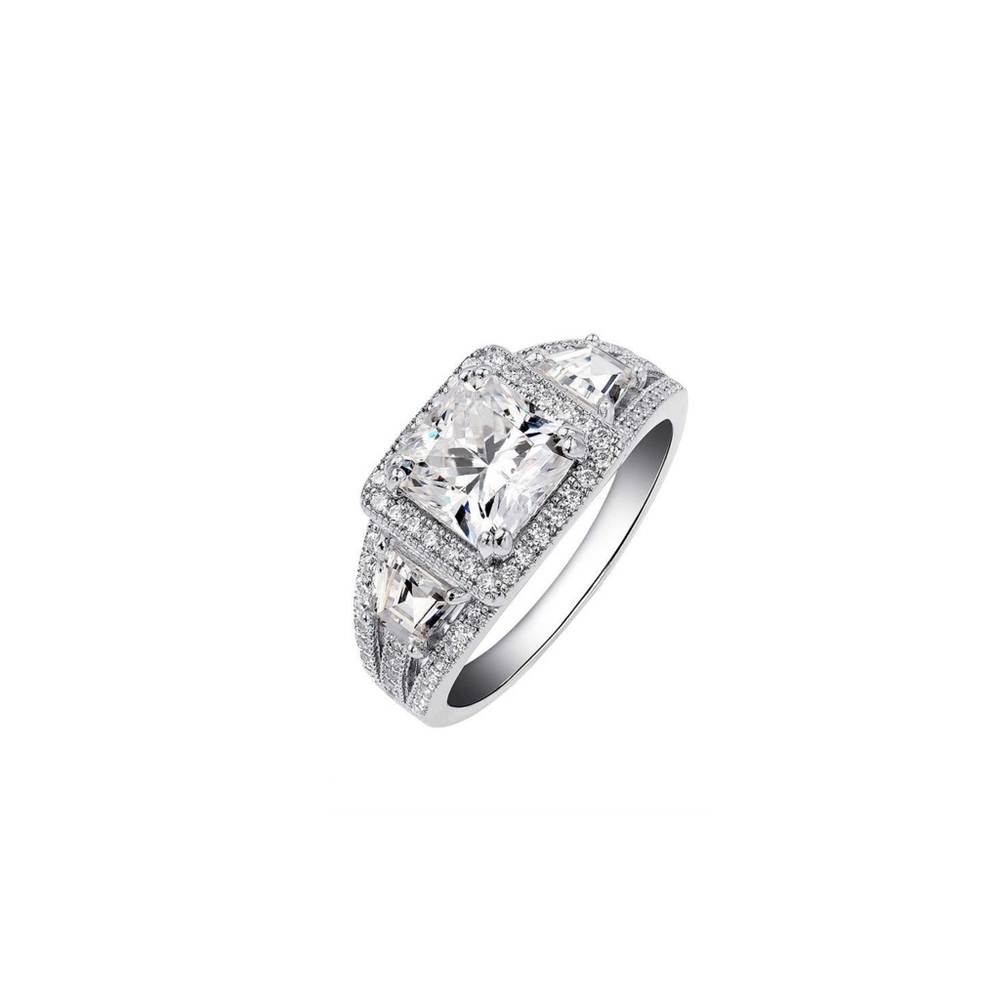 925 Sterling Silver Micro Pave Ring